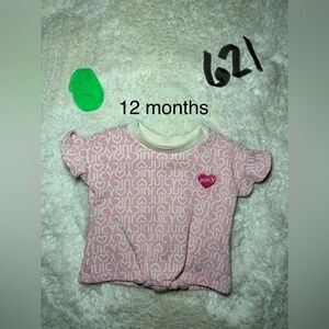 Juicy Couture Pink Logo Kids Tee